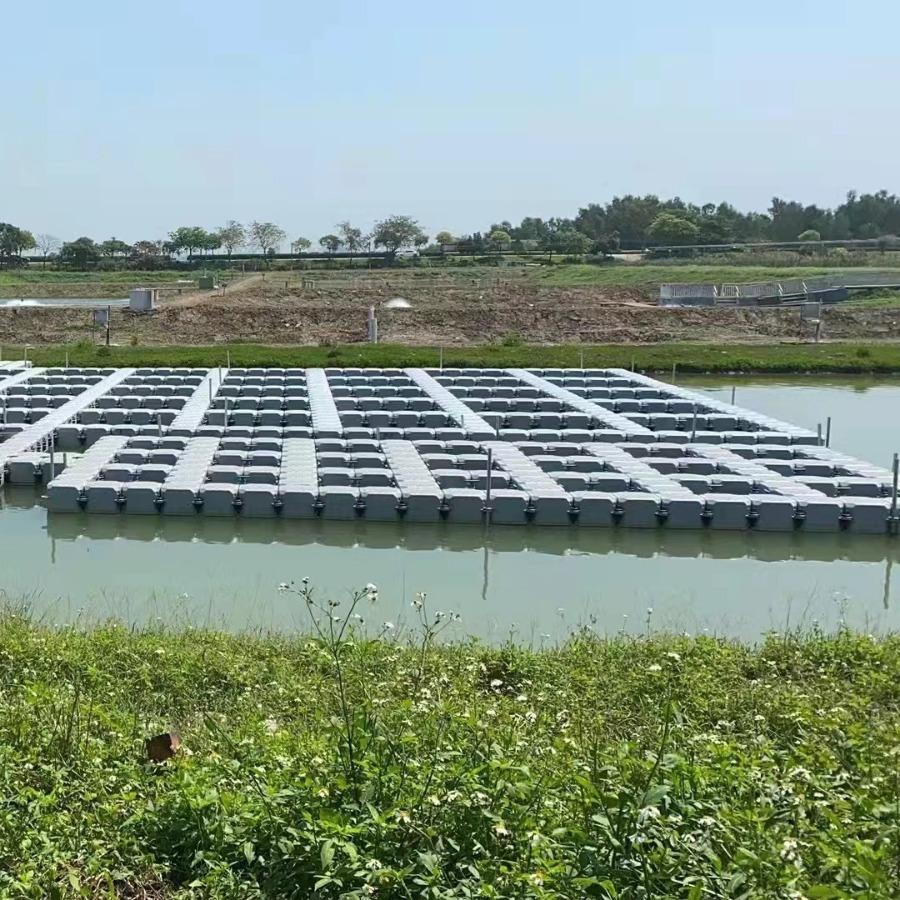 浮筒浮动码头组装灵活水上码头 游艇码头浮筒凹槽浮台 浮桥