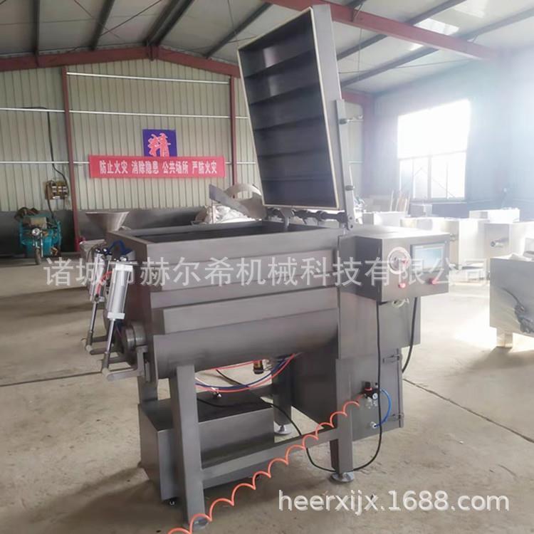 供应全自动饺子馅拌馅机 鲜肉真空拌馅机 双绞笼香肠搅拌机 质保