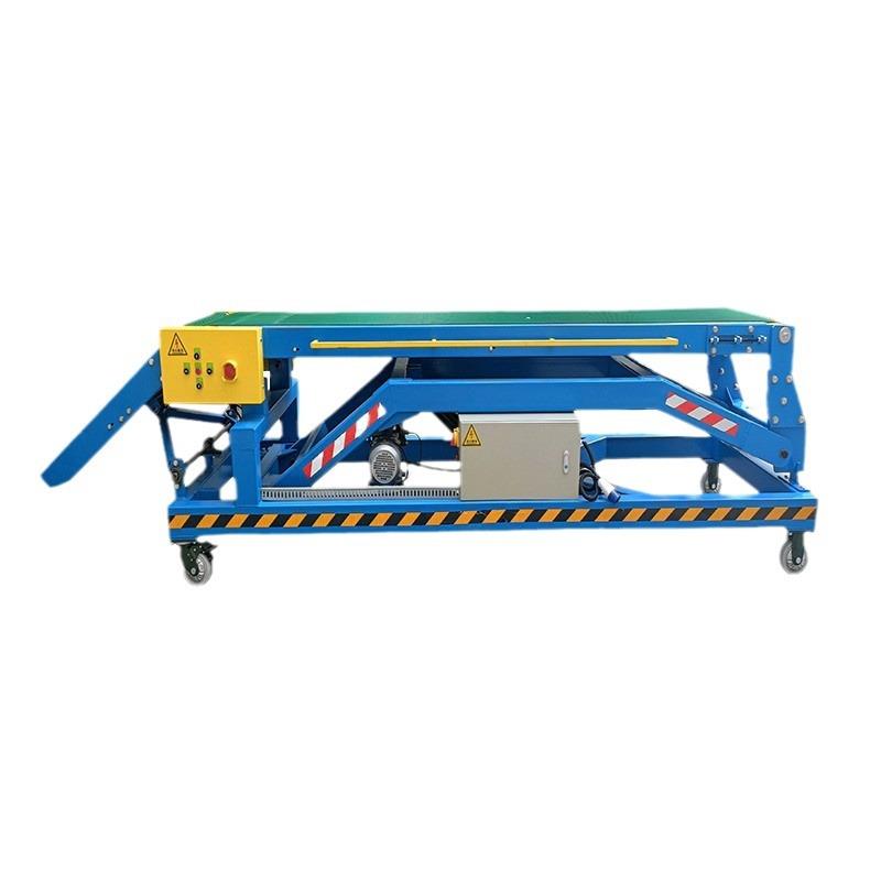 液压升降爬坡机传送带物流快递 生产制造自动化装卸机移动方便