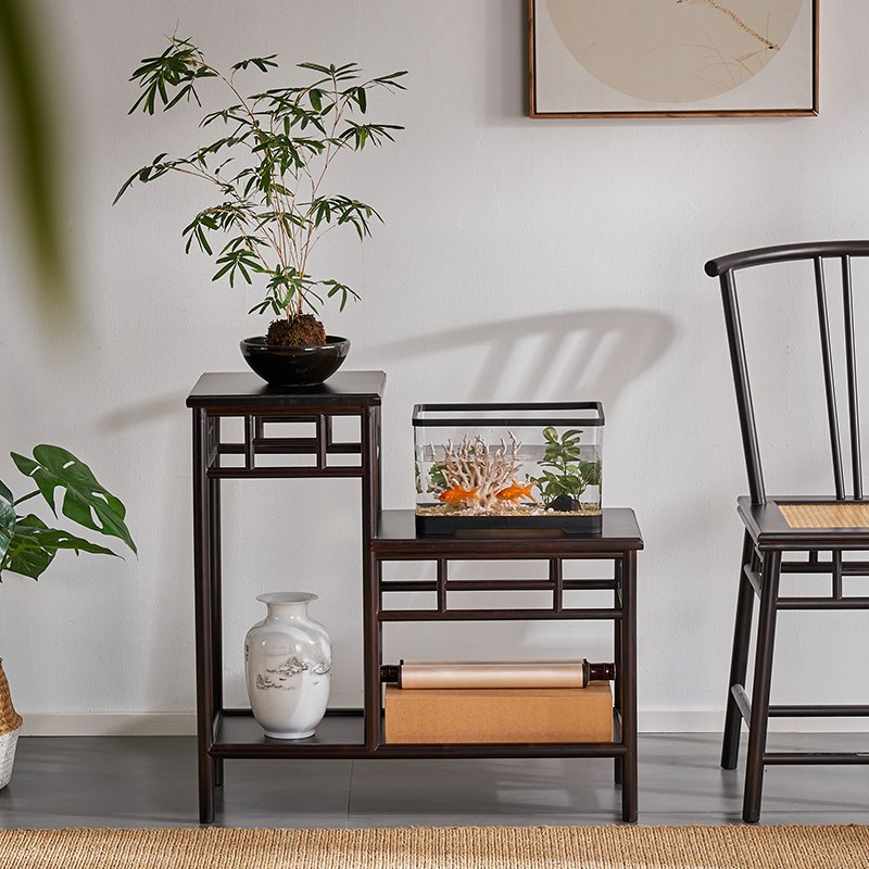 高矮组合花架落地式置物架客厅y室内盆景摆放架多层花台加宽免安