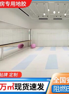 舞蹈房PVCg地胶加厚防滑纯色塑胶地板健身房幼儿园教室pvc地垫