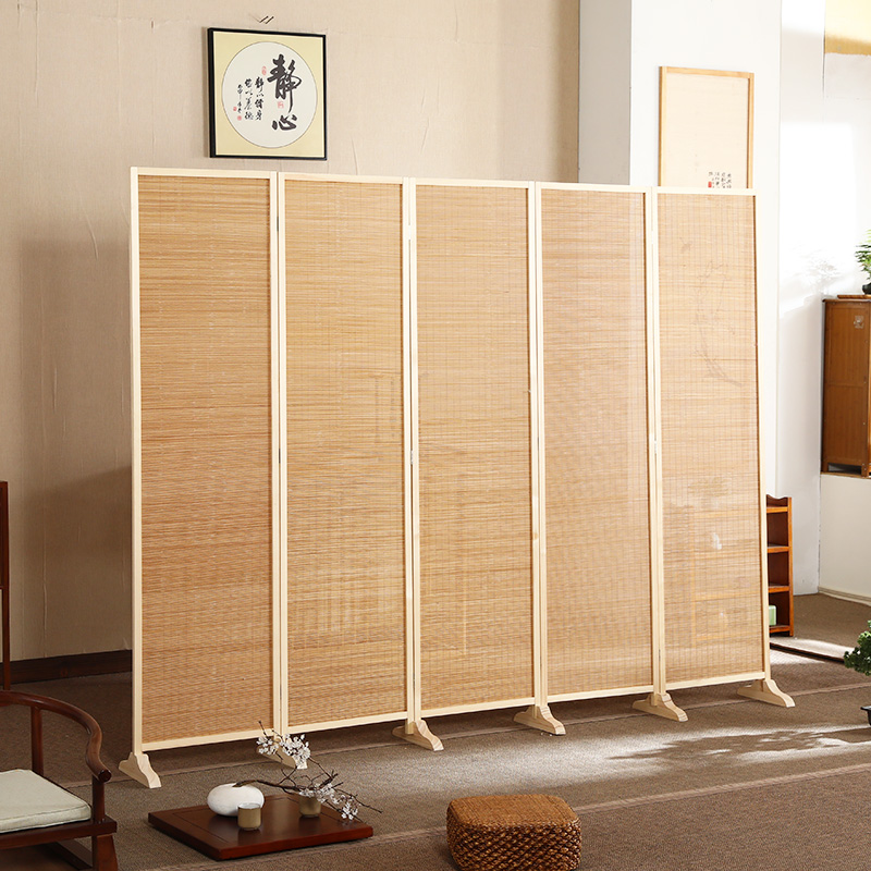中式手工实木屏风隔断可折叠移动A客厅玄关卧室遮挡简约现代遮挡