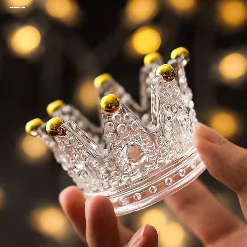 欧式水晶玻璃收纳罐 客厅糖果罐创意储物罐棉签盒 厨房调味品收纳