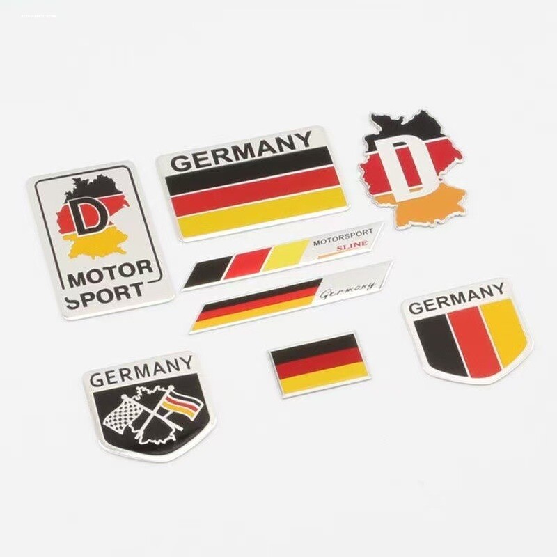 大众车标/后备箱/国旗车贴/改装金属标/铝标/汽车贴标/尾标