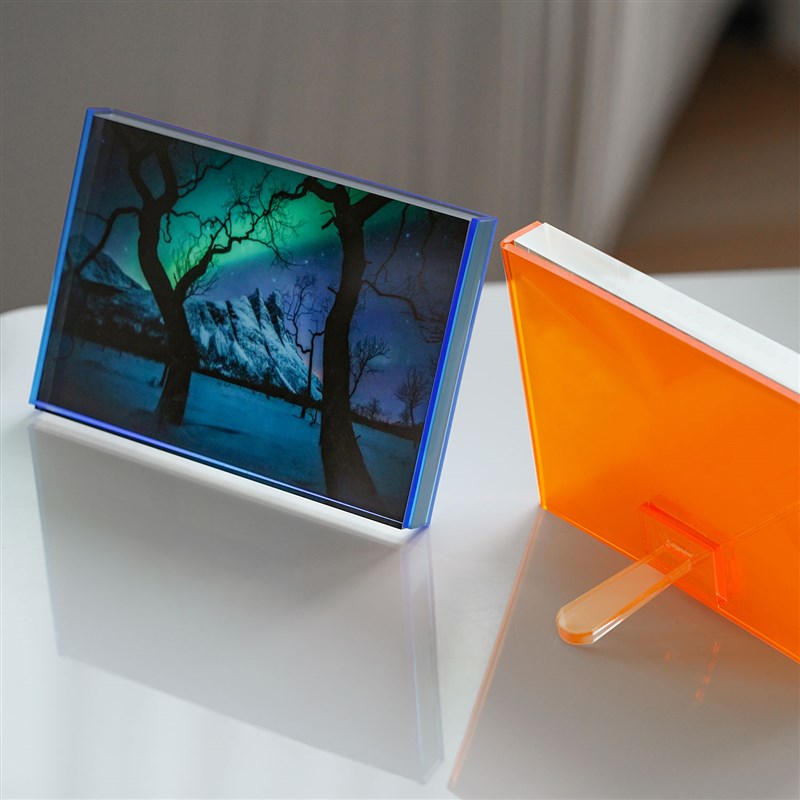 高级感高透亚克力摆台迷你小摆件展示画框礼物定制照片打印加相框