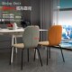 可好新款 猫抓皮家用餐椅小户型可叠放椅子轻奢简约靠背凳子餐凳