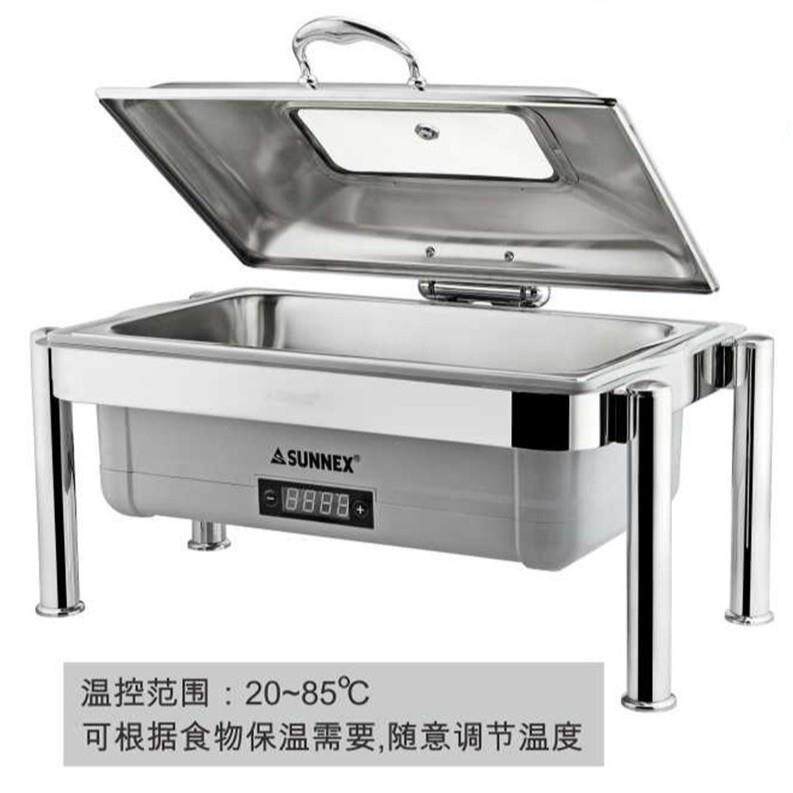 新力士液压自助餐炉 第四代温控电加热布菲炉W86-1101G7