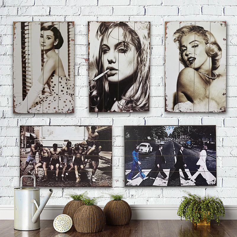 工业风酒吧壁挂墙面装饰挂件餐厅饭店奶茶烧烤店木板画电表遮挡箱