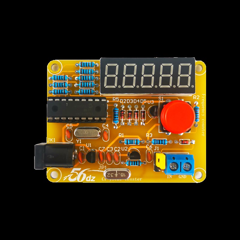 高精度频率测量电路板1Hz-50MHz数字频率计电子制作套件TJ-56-541