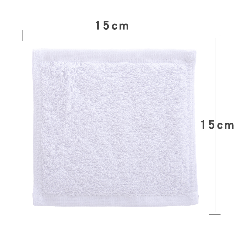 纯棉小方巾15*15小号A类擦手儿童面巾正方巾白毛巾幼儿园擦嘴手帕