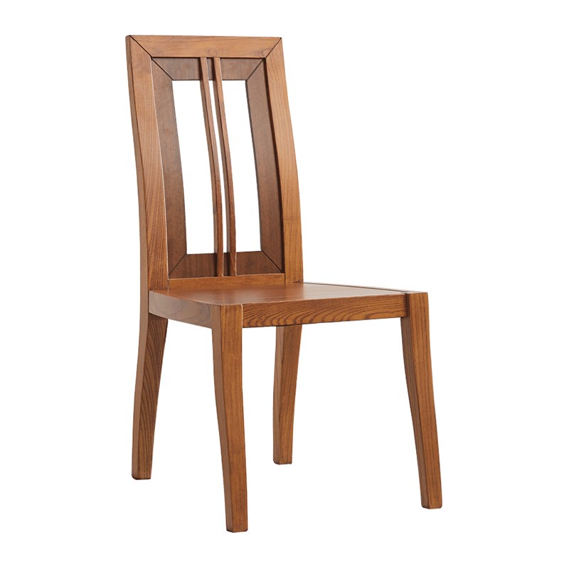 木夕东南亚风格家具槟榔色餐椅胡桃木色新中式实木椅子高背椅书椅