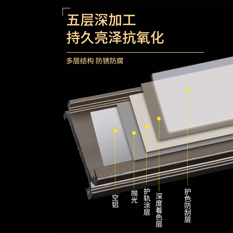 窗帘轨道弯轨加厚铝合金可弯曲软路轨滑轮式单双导轨静音滑道顶装