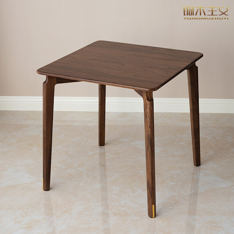 铜木主义 梵高小桌凳 学习写字桌 换鞋凳 黑胡桃 实木家具