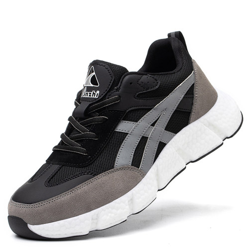 劳保鞋男士四季透气防砸防刺穿轻便工作鞋防臭超轻软底老保钢板鞋