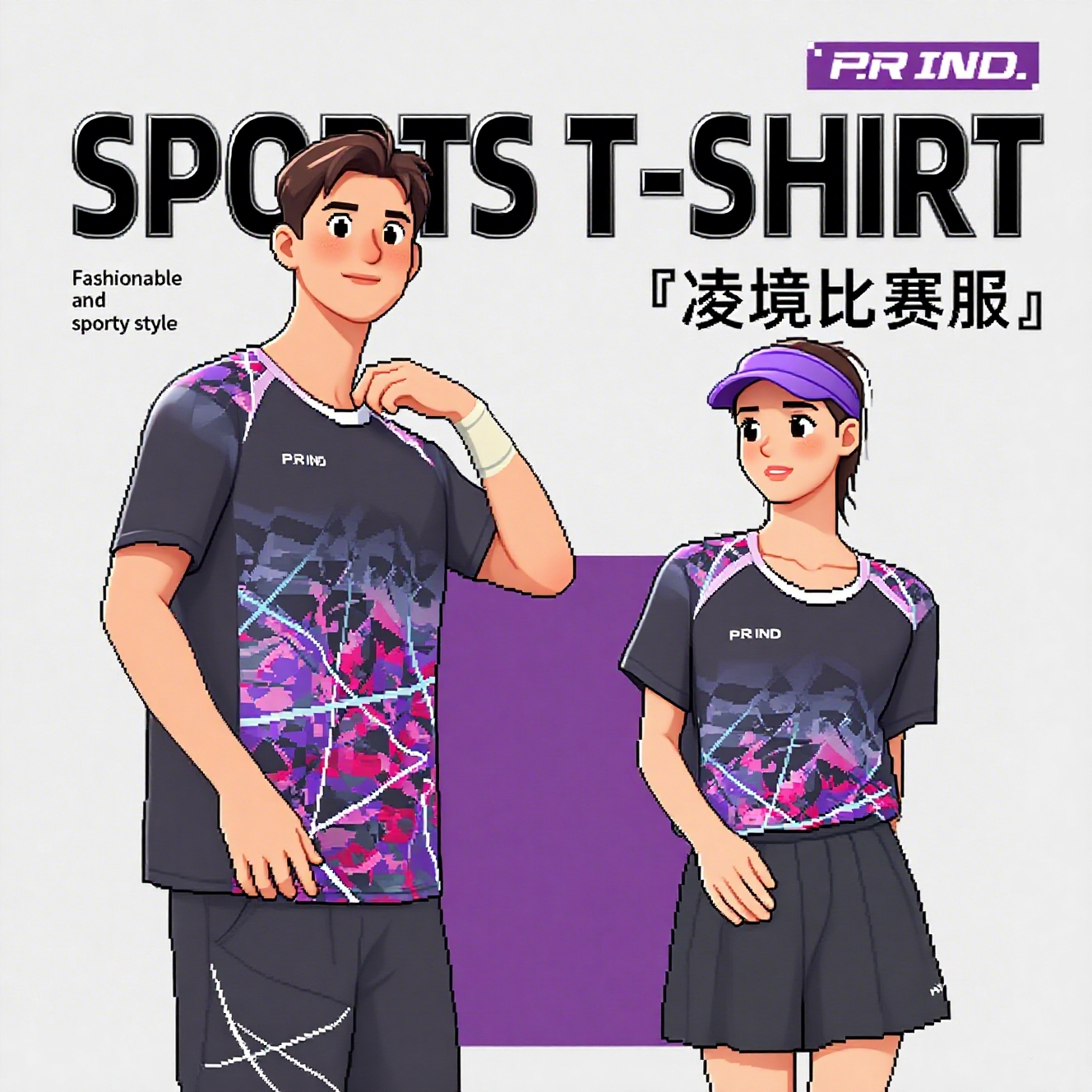 正品浦锐凌境25羽毛球服速干吸汗