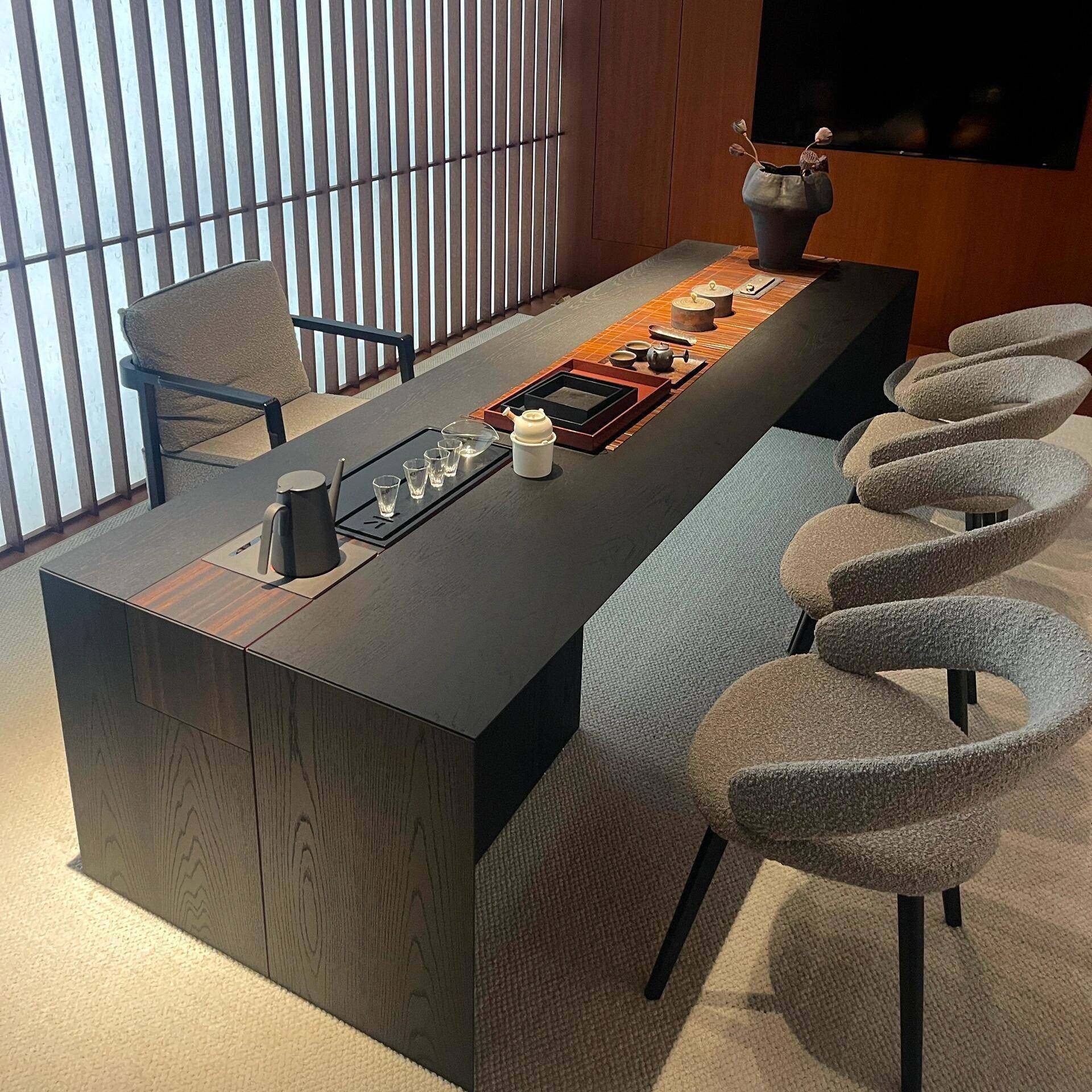 新中式实木茶桌椅组合大板办公室家用设计师款书房泡茶台一体茶台,住宅家具,家用茶台/茶桌,淘宝优惠券,粉丝福利购,淘宝优惠卷