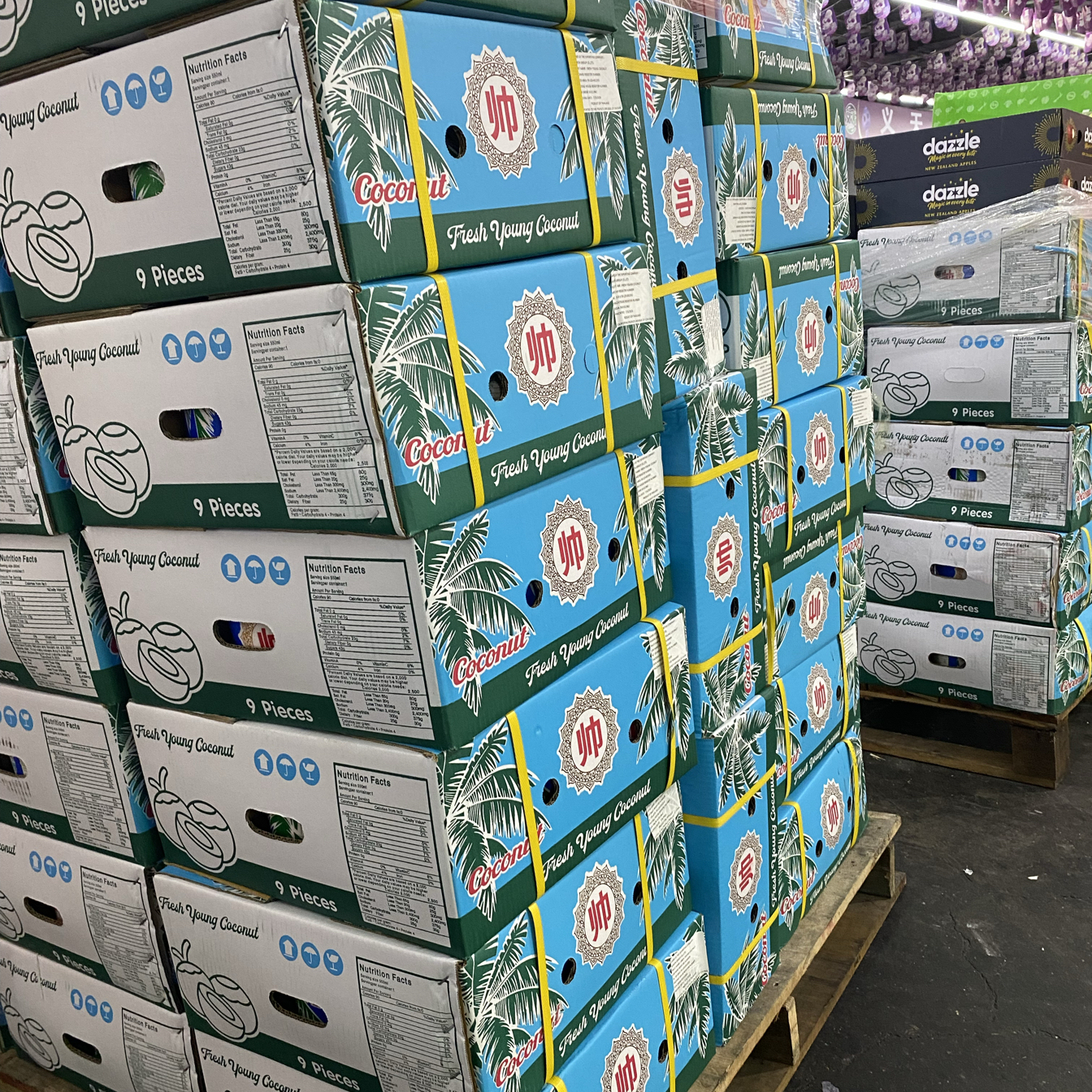 泰国帅牌椰子进口椰青香水椰子原件整箱送礼佳品嘉兴水果批发市场