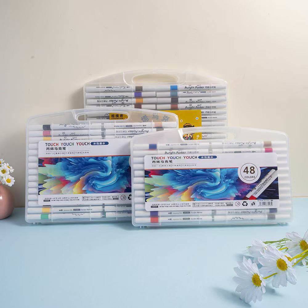 圆杆盒装12色24色36色丙烯马克笔水性易清洗儿童小礼物美术绘画批,文具电教/文化用品/商务用品,马克笔,淘宝优惠券,粉丝福利购,淘宝优惠卷