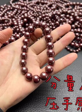 原矿朱砂手链朱砂原石打磨高含量男女款本命年辰砂手链转运饰品