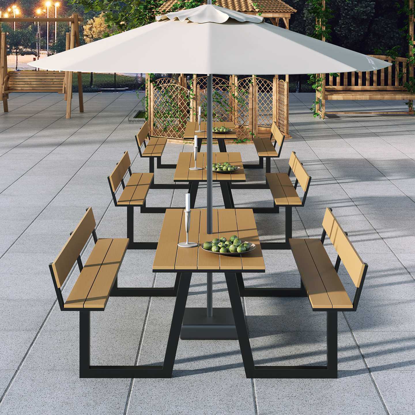 户外庭院桌椅组合商用外摆连体式餐桌椅景区露天广场带伞休闲桌椅,模玩/动漫/周边/娃圈三坑/桌游,模型制作工具/辅料耗材,淘宝优惠券,粉丝福利购,淘宝优惠卷