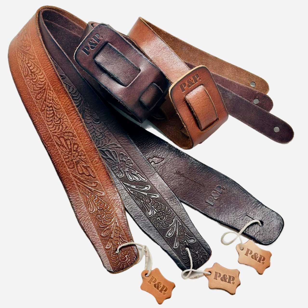 加厚皮革电吉他背带 加宽民谣吉他背带 肩带 电贝司 贝斯个性背带