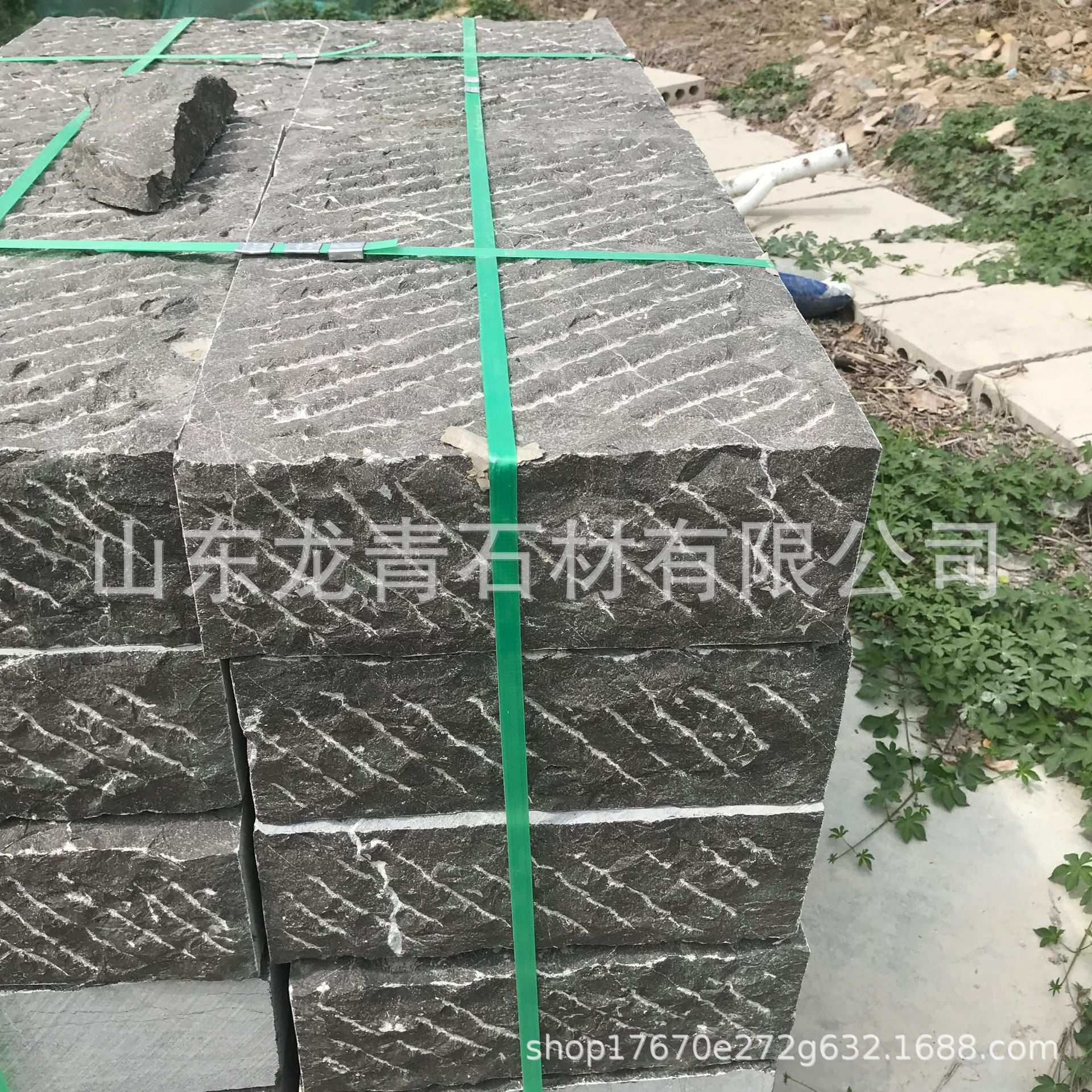 山东嘉祥青石板材供应 錾道仿古石材 古建铺装石材