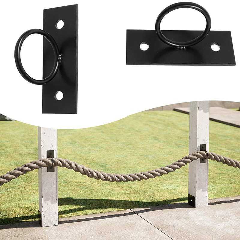 黑色环形绳索支架304装饰绳索固定架绳索栅栏支架壁挂式吊顶挂钩,模玩/动漫/周边/娃圈三坑/桌游,模型制作工具/辅料耗材,淘宝优惠券,粉丝福利购,淘宝优惠卷