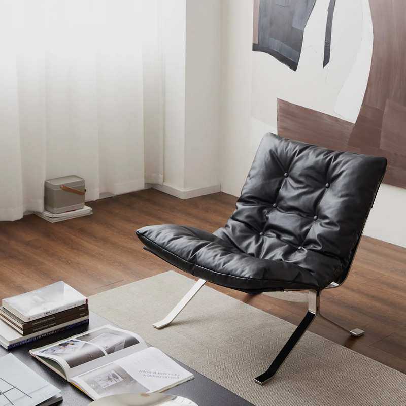 意式极简设计师巴塞罗那懒人休闲椅北欧中古包豪斯金属皮质沙发椅,模玩/动漫/周边/娃圈三坑/桌游,模型制作工具/辅料耗材,淘宝优惠券,粉丝福利购,淘宝优惠卷