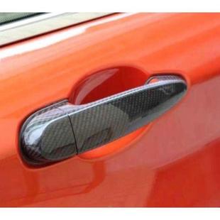 适用宝马3系12系X1X3X4X5X6碳纤门把手保护贴车门碗外拉手装 饰盖