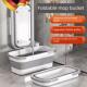 可折叠拖把桶长方形大水洗拖把桶塑料拖把桶家用挎包桶扁平长