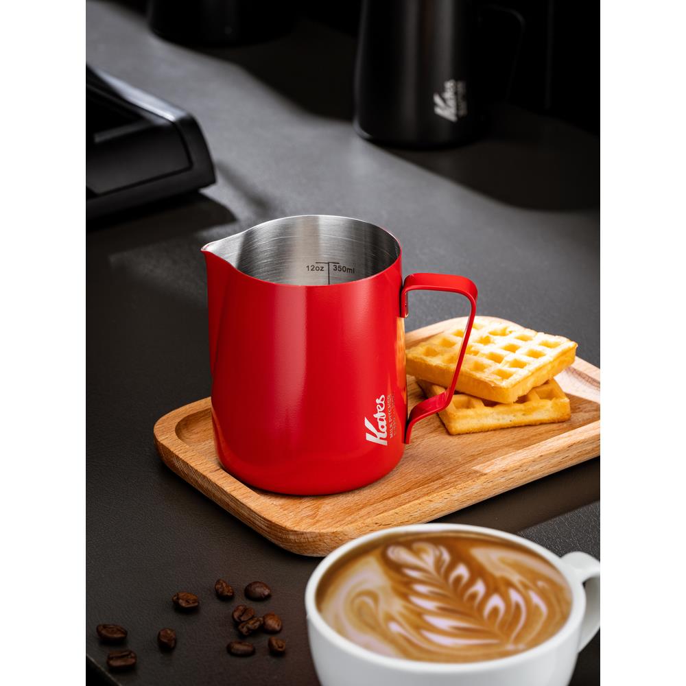 拉花杯奶泡杯不锈钢奶泡壶尖嘴杯咖啡器具食品级带刻度奶缸拉花缸