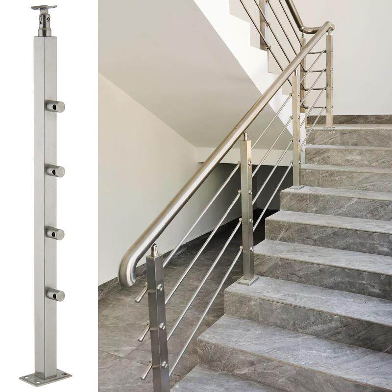 不锈钢楼梯扶手自装室内家用农村自建房楼梯栏杆室外平台阳台护栏