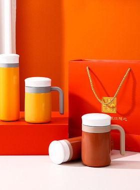 304不锈钢带手柄公杯水杯保温杯礼品盒杯子礼品杯礼盒装商务