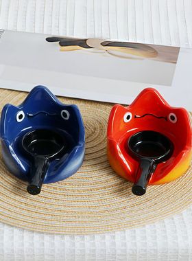 创意卡西法烛台小夜灯卡通火焰树脂工艺品桌面小摆件家居