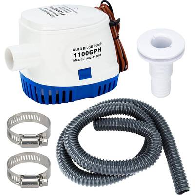 Sanuke 1-1/8 Inch Automatic Boat Bilge Pumping Kit, 1100gph
