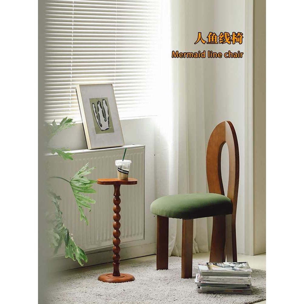 法式复古实木餐椅小户型家用餐厅靠背吃饭椅子卧室化妆凳梳妆凳子,模玩/动漫/周边/娃圈三坑/桌游,模型制作工具/辅料耗材,淘宝优惠券,粉丝福利购,淘宝优惠卷