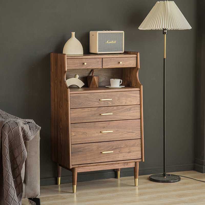 北欧黑胡桃木五斗柜实木现代简约卧室收纳客餐厅轻奢抽屉储物边柜,模玩/动漫/周边/娃圈三坑/桌游,模型制作工具/辅料耗材,淘宝优惠券,粉丝福利购,淘宝优惠卷