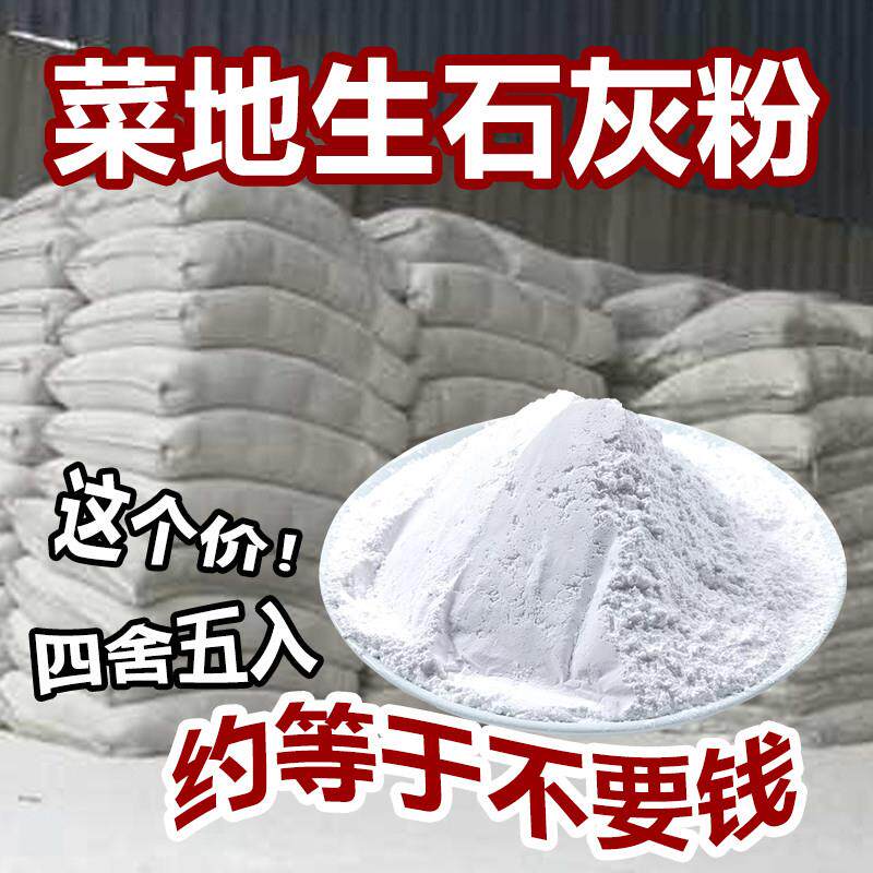 生石灰粉50斤干燥杀菌消毒除湿防潮防霉吸水净种菜杀虫驱除臭刷树