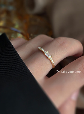 14K镀层简约轻奢开口戒