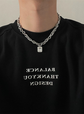 冰糖项链男简约毛衣链