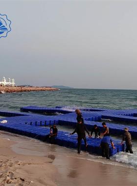 厂家供应蓝色橙色浮桥浮筒水上码头水上游乐设施浮筒现货水上码