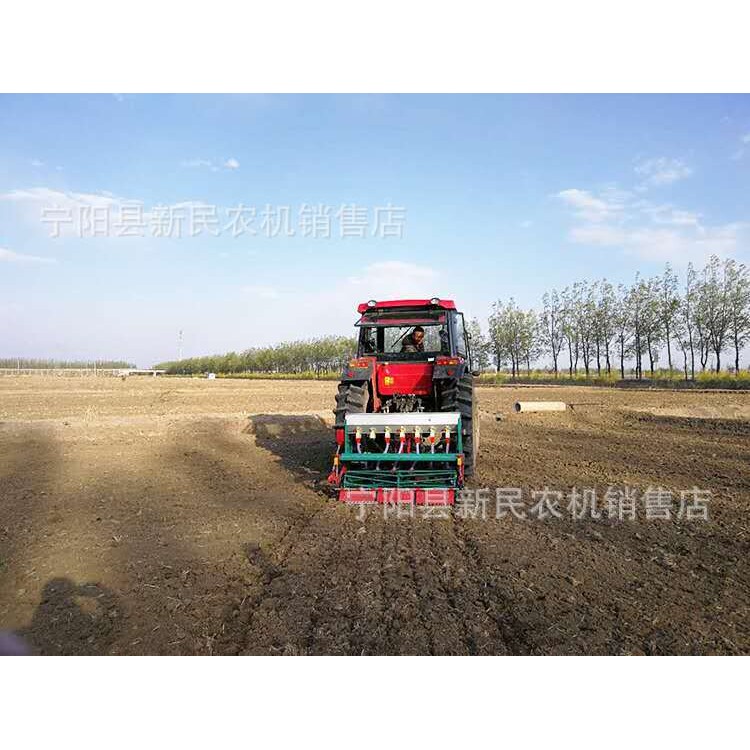 桨腿6行小麦播种机圆盘式7行旱稻玉米大豆条播机草种子燕麦播种机