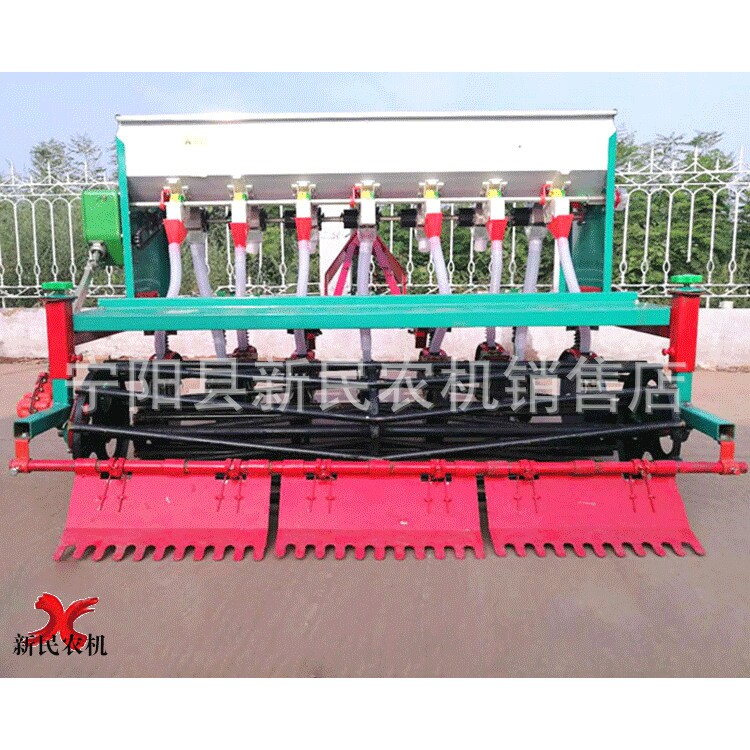 圆盘式小麦播种机旱稻燕麦玉米高粱条播机谷子高粱蔬菜种子播种机