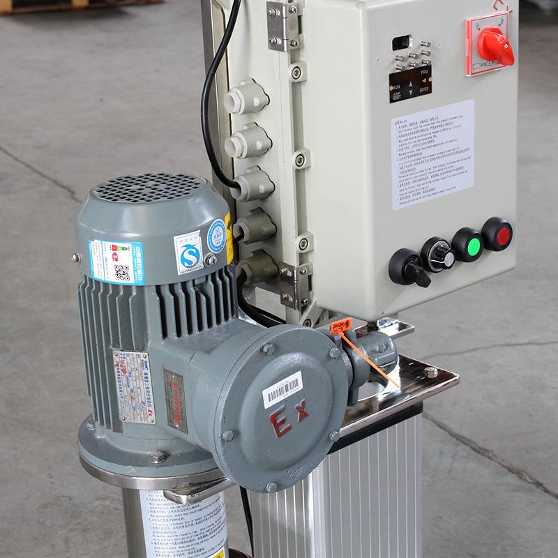 防爆型电动升降篮式研磨机颜料色浆研磨机分散砂磨一体机