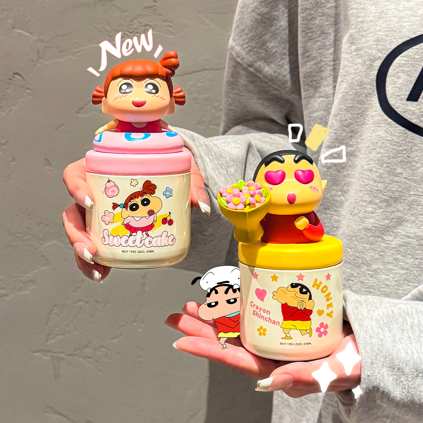 蜡笔小新联名保温水杯316杯子