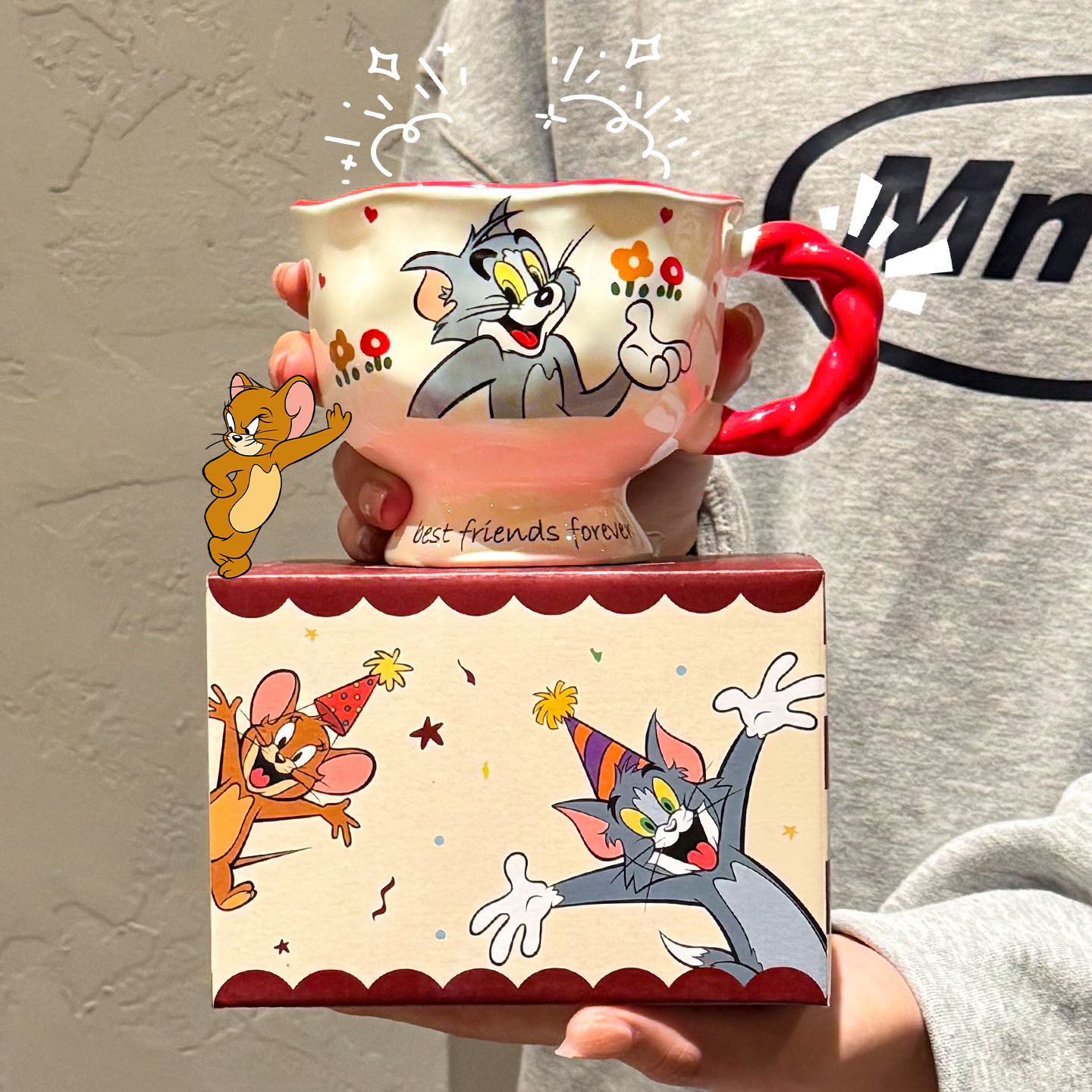 猫和老鼠联名马克杯陶瓷水杯家用
