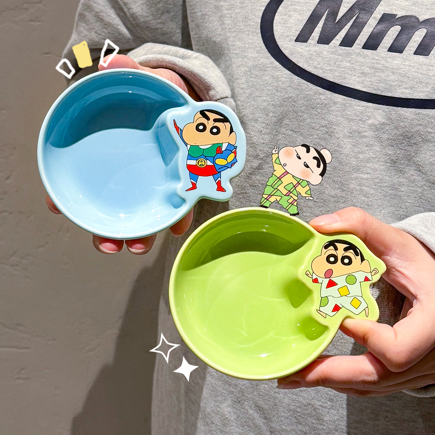 正版蜡笔小新蘸料碟家用卡通味碟