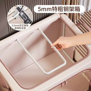 衣服收纳箱百纳箱布艺衣物折叠衣柜被子整理箱家用神器储物大箱子
