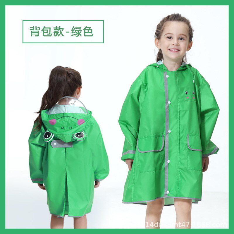 儿童雨衣女童幼儿园小学生男童连体韩版小孩宝宝雨鞋套装带书包位