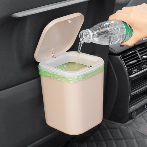 车载垃圾桶车上内饰用品大全收纳桶汽车内用置物桶车用垃圾袋挂式